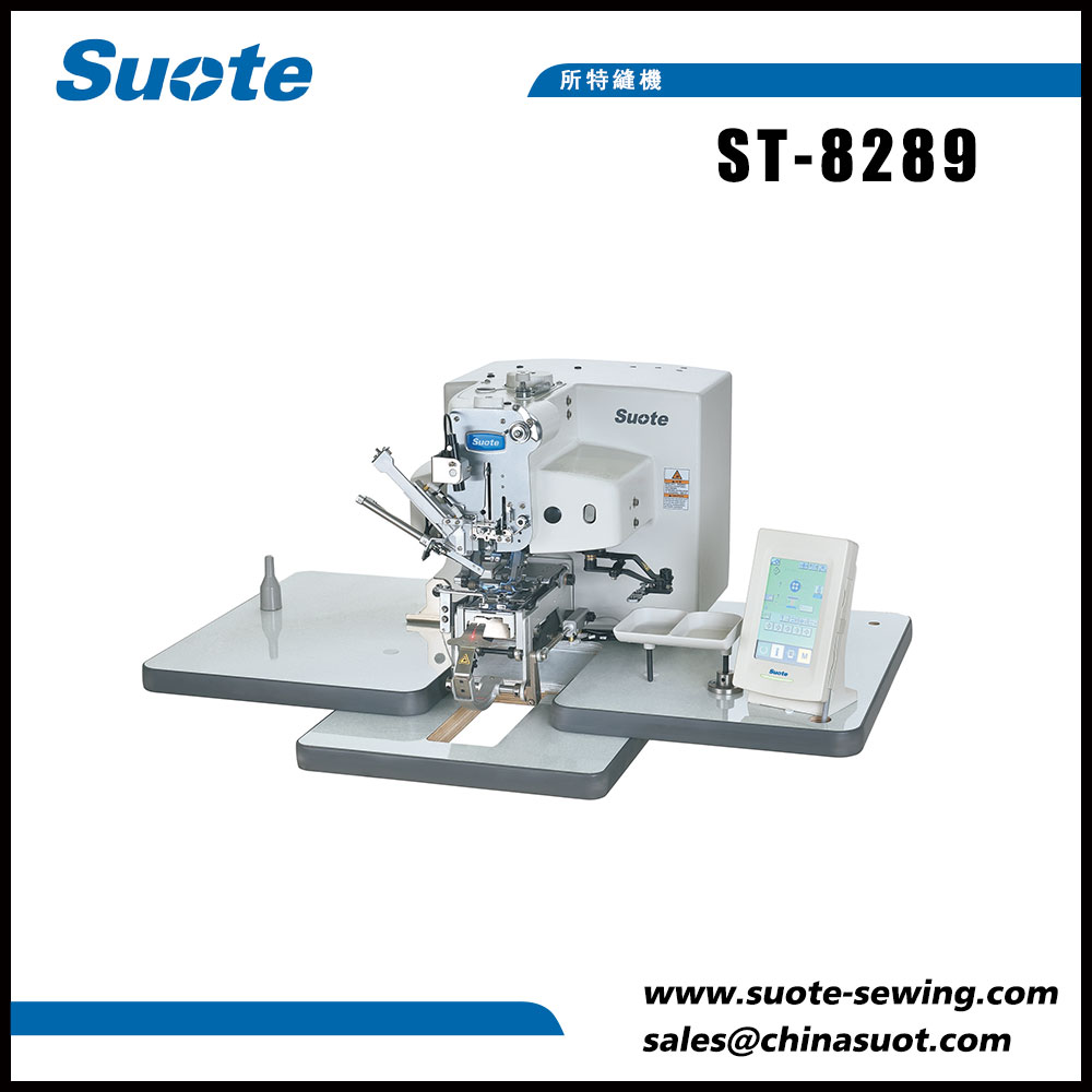 What are the types of button sewing machines?